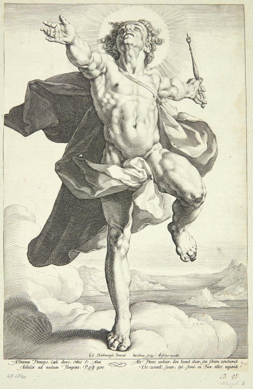 Apollo als Sonne von Jacob Matham