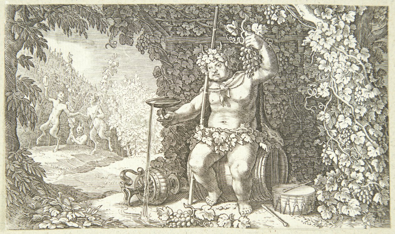 Bacchus als Weingott von Jacob Matham