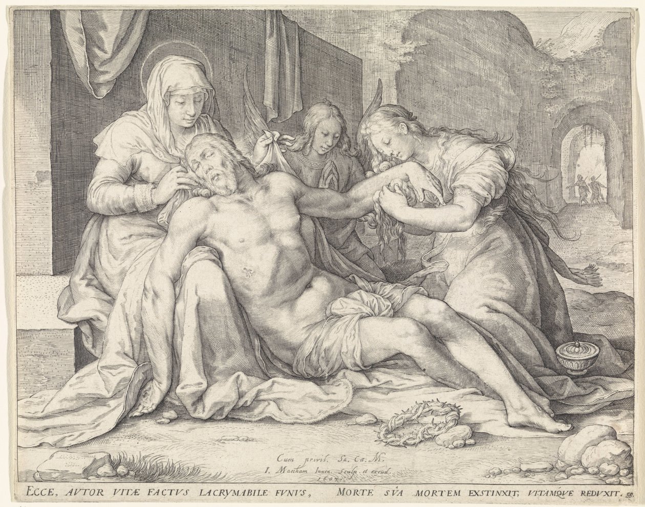 Beweinung Christi von Jacob Matham