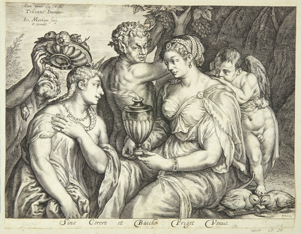 Ceres, Bacchus und Venus von Jacob Matham