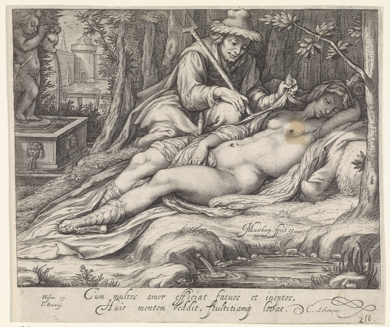 Cimone und Ifigenia von Jacob Matham