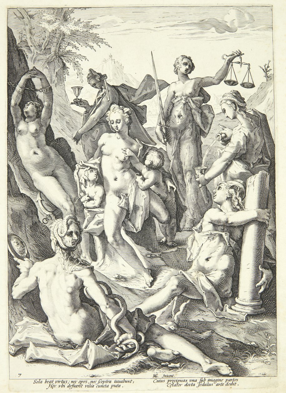 Die sieben Tugenden von Jacob Matham