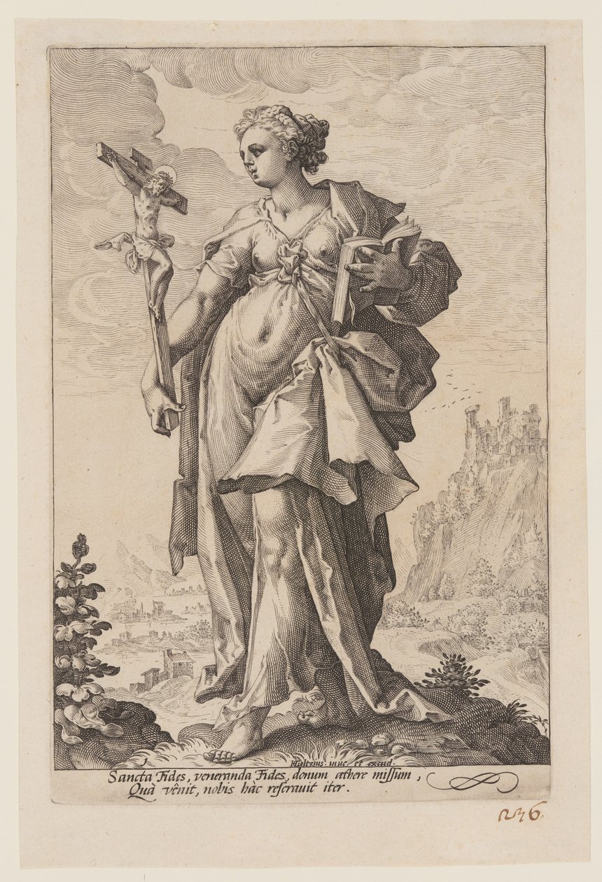 Glaube, aus Die Tugenden von Jacob Matham