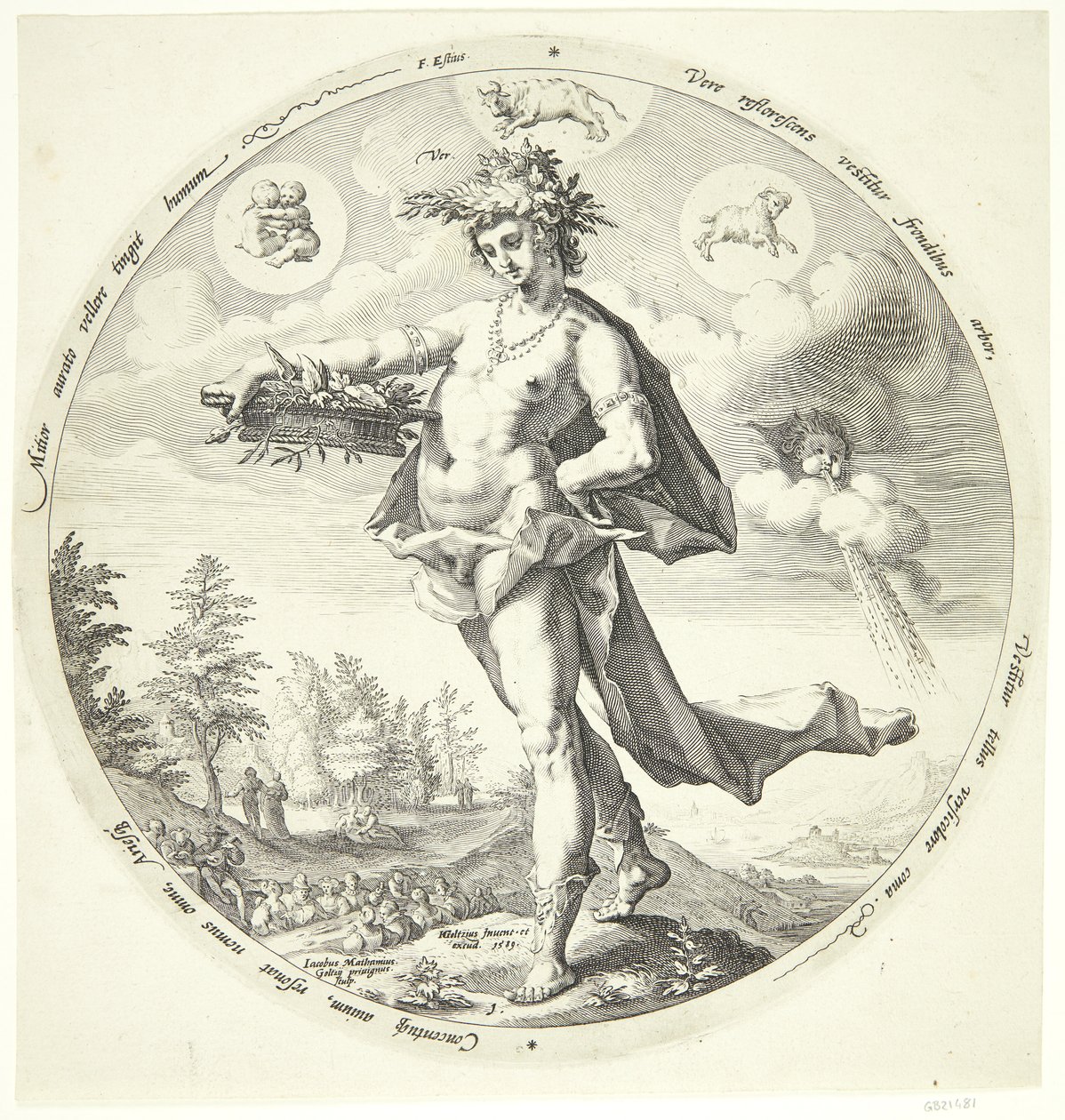 Frühling von Jacob Matham