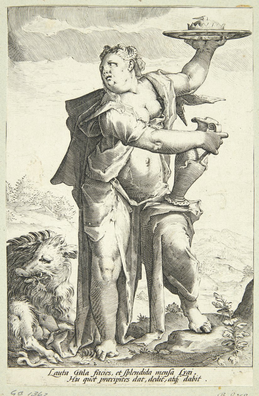 Völlerei von Jacob Matham