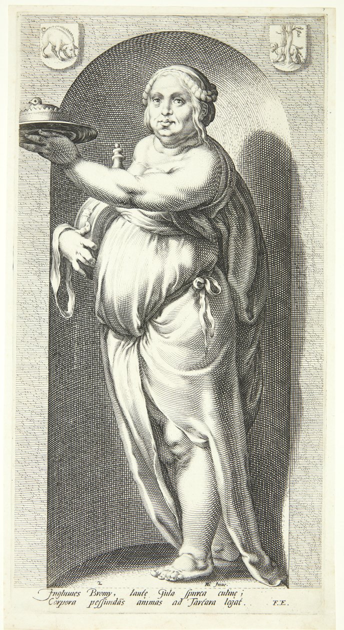 Völlerei von Jacob Matham