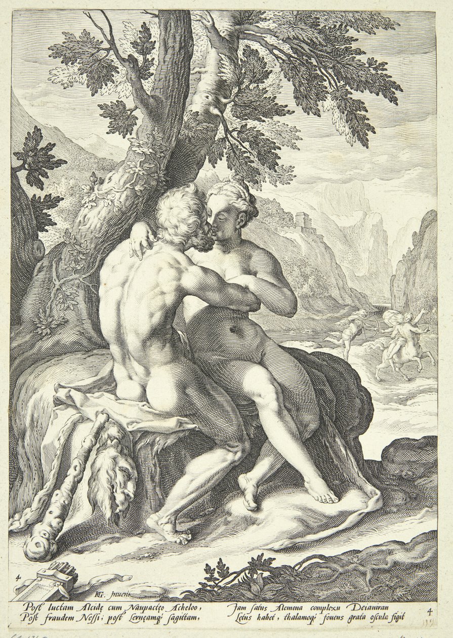 Herkules und Dejanira von Jacob Matham
