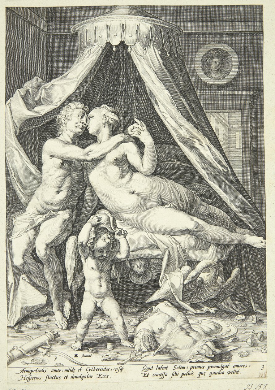 Mars und Venus von Jacob Matham
