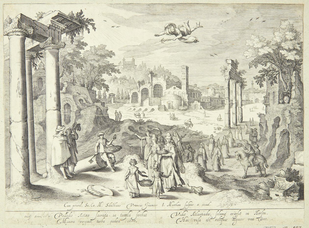 Merkur und Herse von Jacob Matham