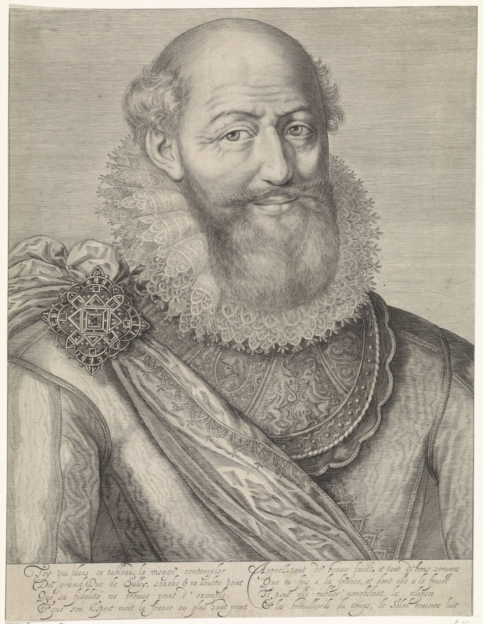 Porträt von Maximilien de Béthune von Jacob Matham