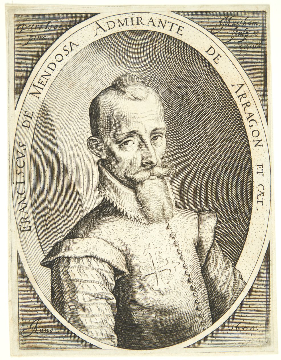 Porträt von Francisco Mendoza von Jacob Matham