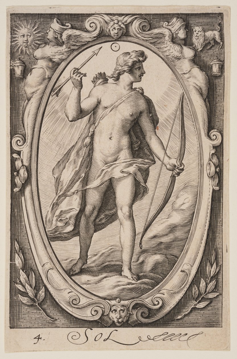 Sol, aus Die Sieben Planeten von Jacob Matham