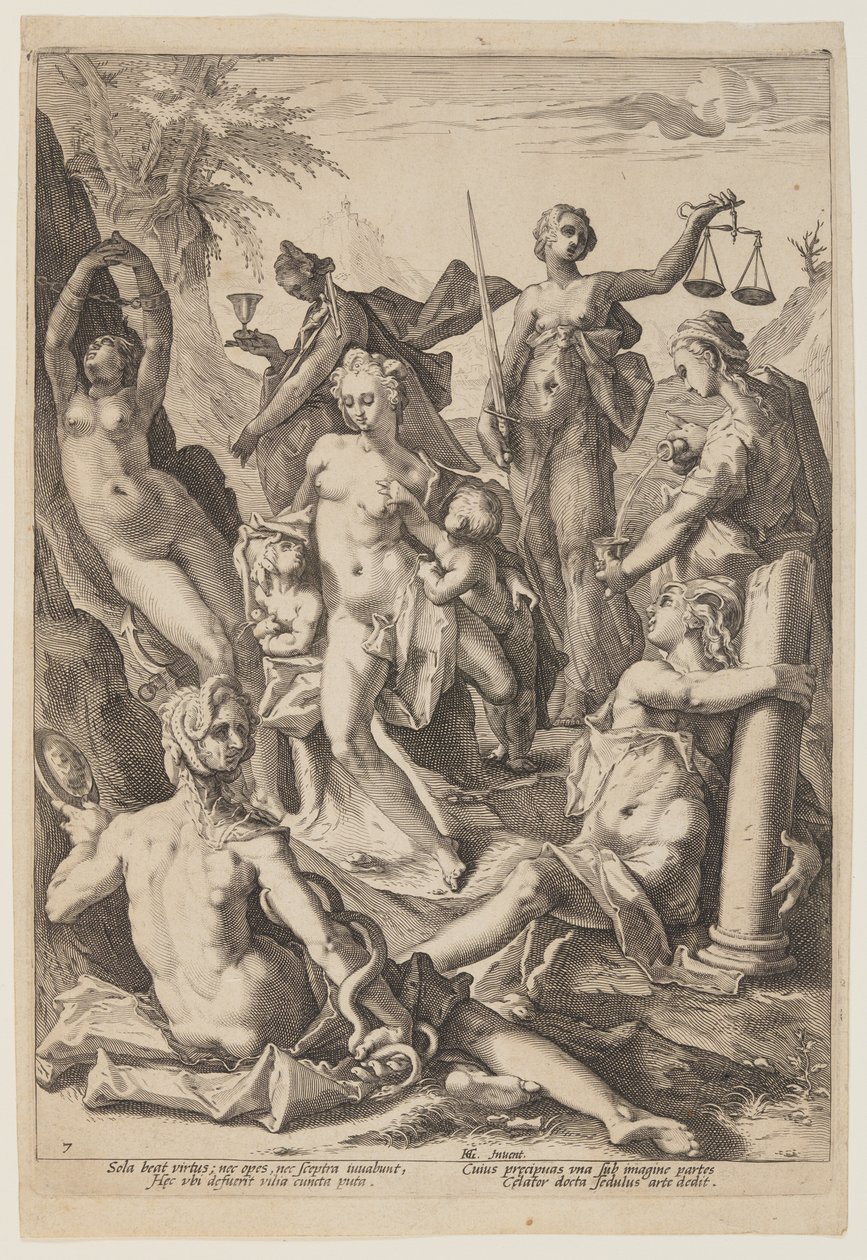 Die sieben Tugenden von Jacob Matham