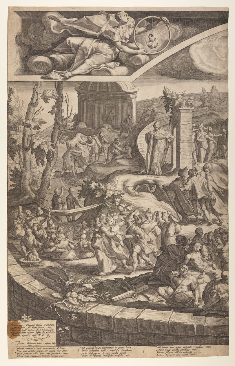 Die Tafel des Kebes (Tafel 1) von Jacob Matham