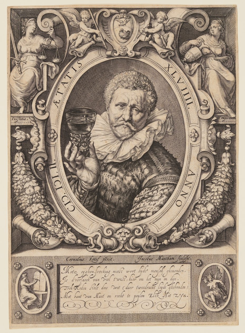 Vincent Jacobsz. Coster, Weinhändler von Jacob Matham