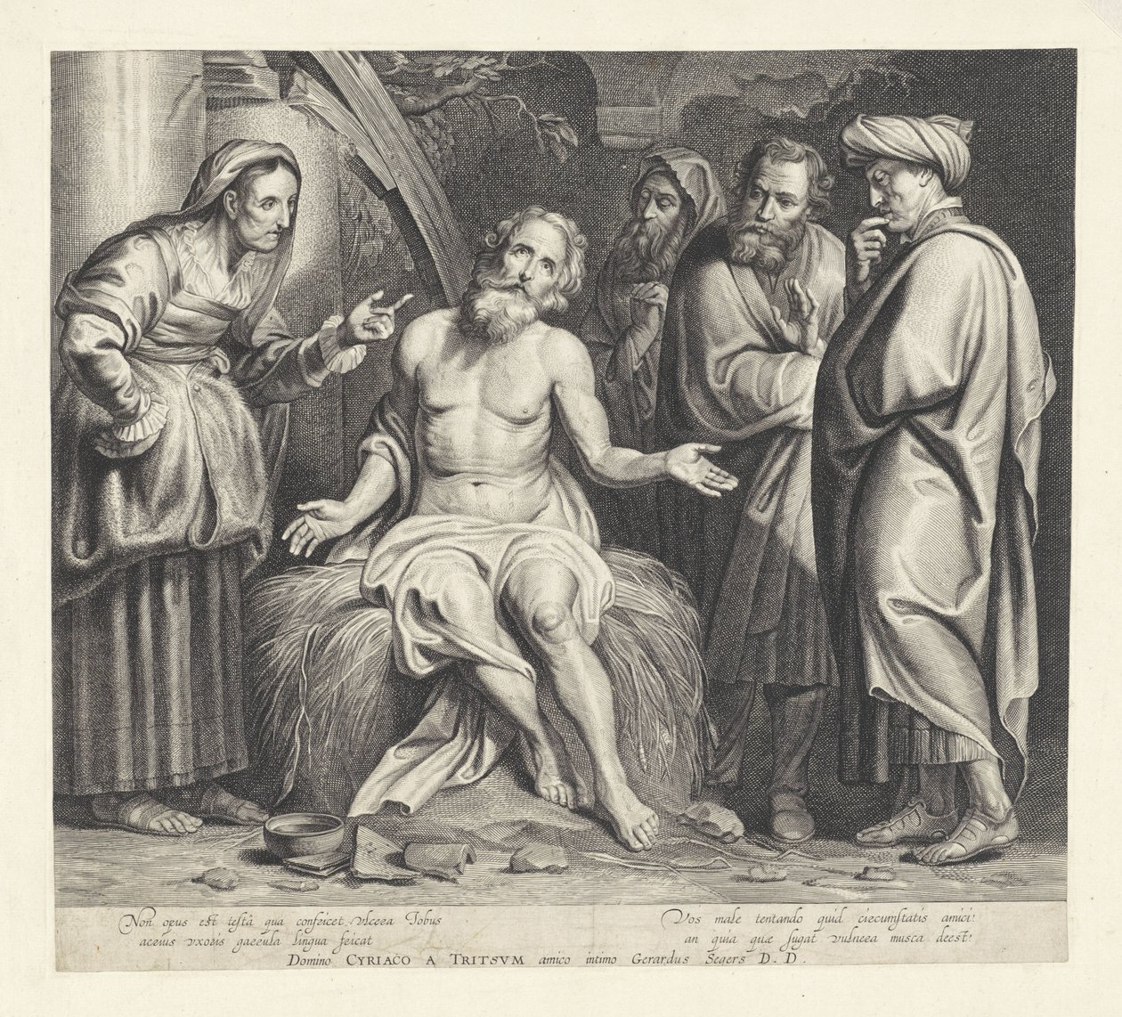 Hiob auf dem Misthaufen von Jacob Neefs (possibly)