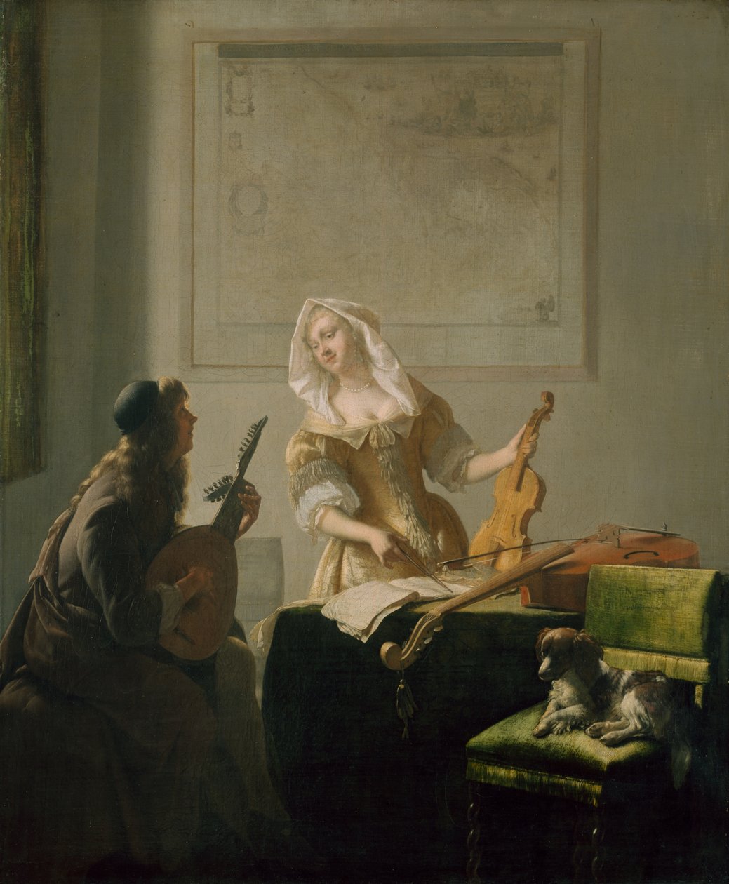 Die Musikstunde von Jacob Ochtervelt