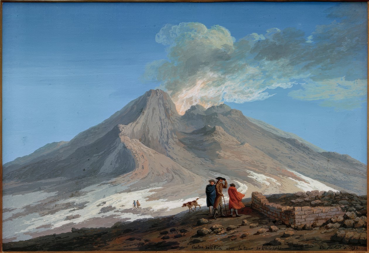 Der Krater des Ätna von Jacob Philipp Hackert