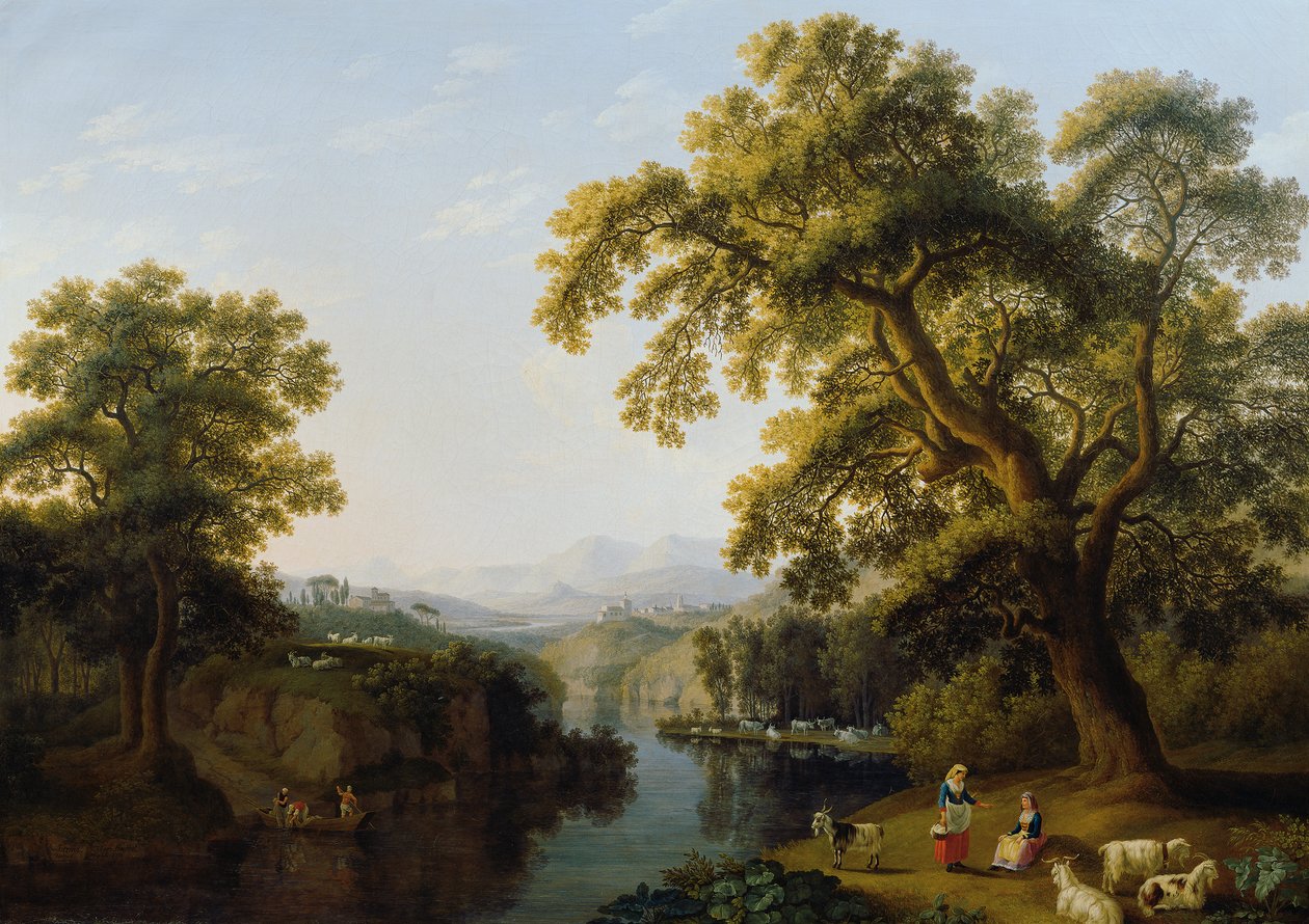 Flusstal von Isernia bei Neapel von Jacob Philipp Hackert
