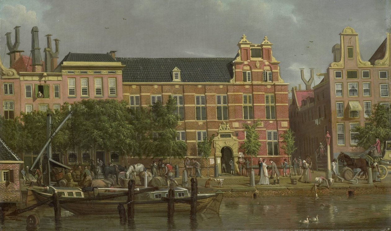 Die Lateinschule am Singel, Amsterdam von Jacob Smies