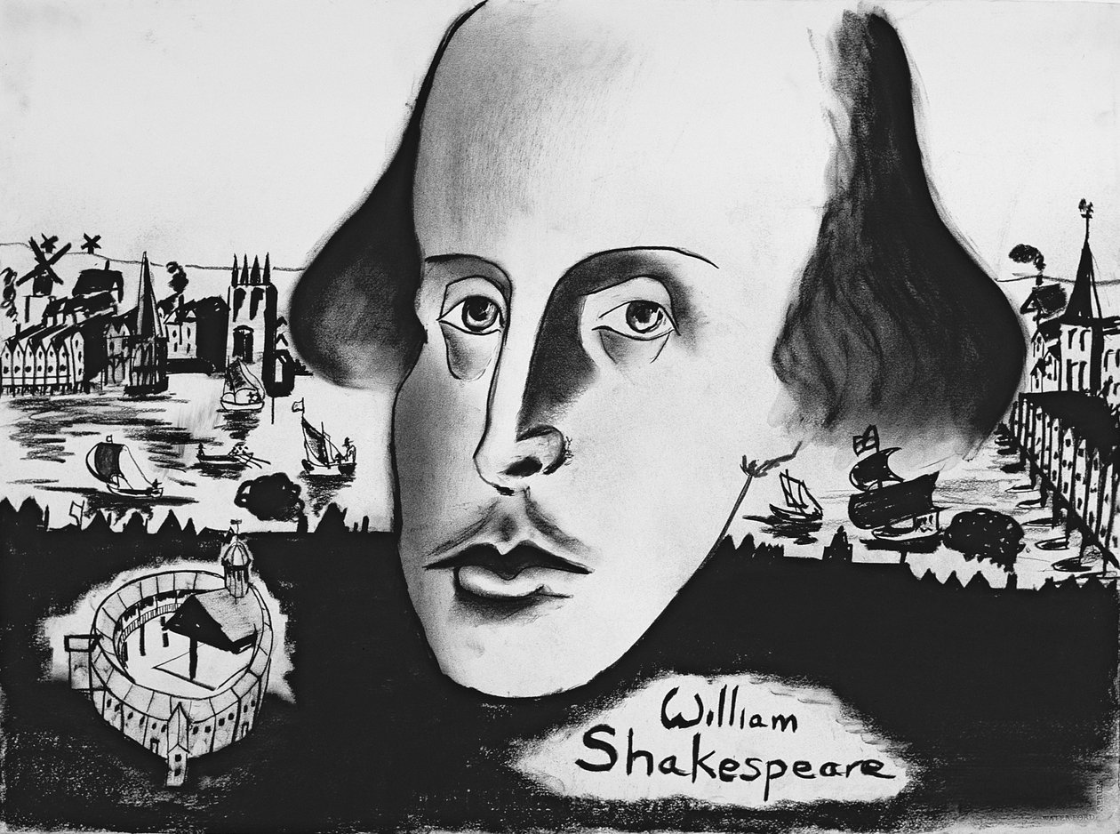 William Shakespeare (1564-1616), 1994 von Jacob Sutton