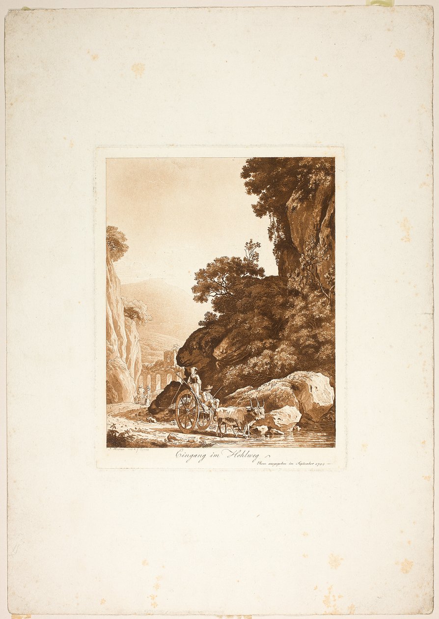 Eingang zum engen Pass von Jacob Wilhelm Mechau