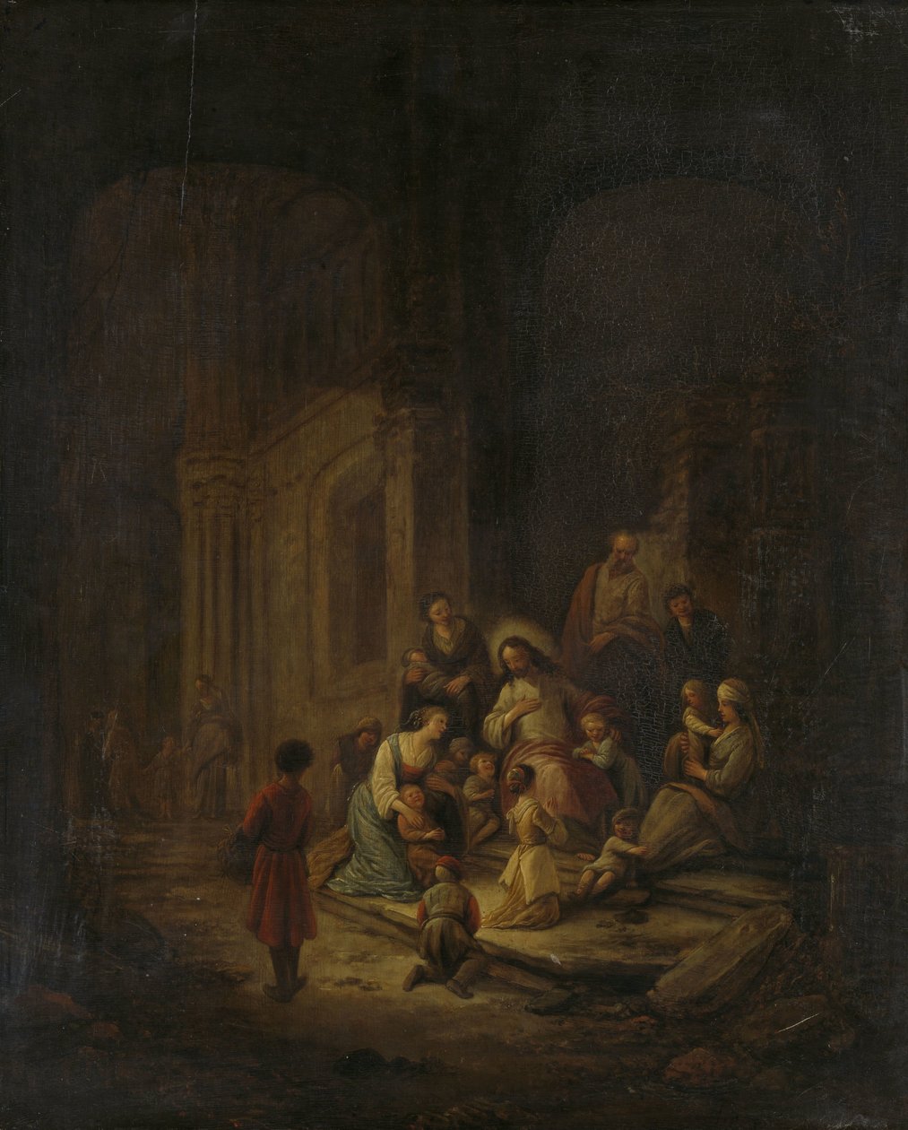 Christus segnet die kleinen Kinder von Jacob de Wet (I)
