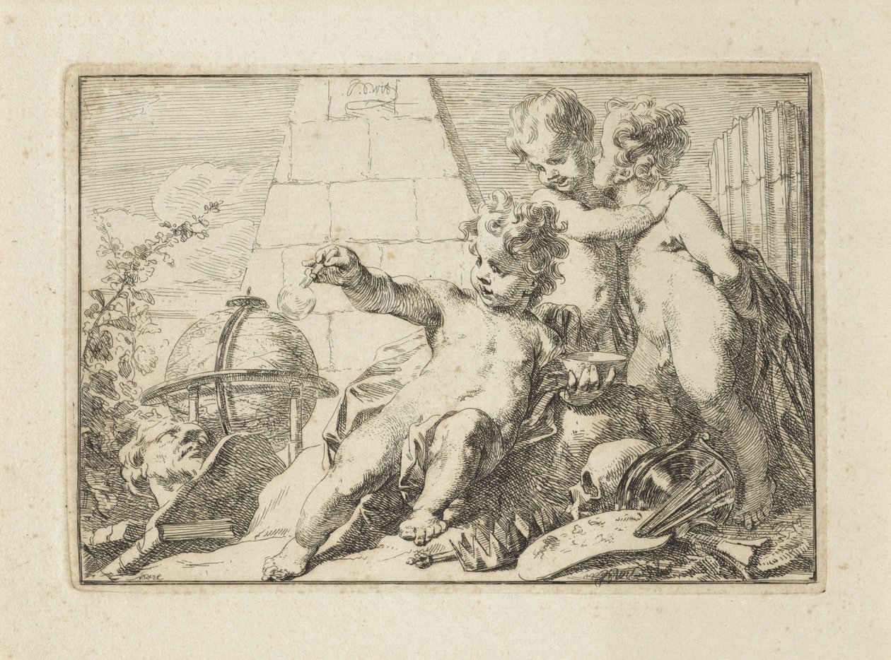 Allegorie der Vergänglichkeit von Jacob de Wit