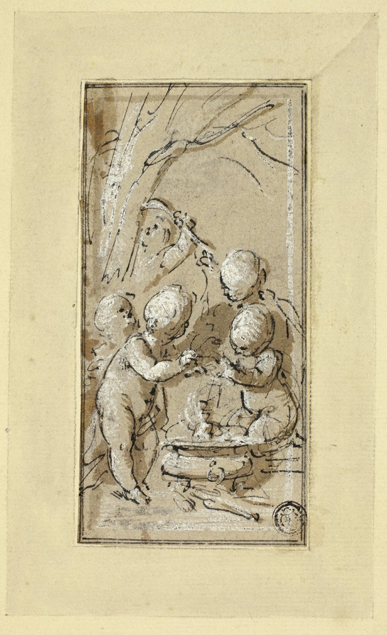 Allegorie des Winters von Jacob de Wit