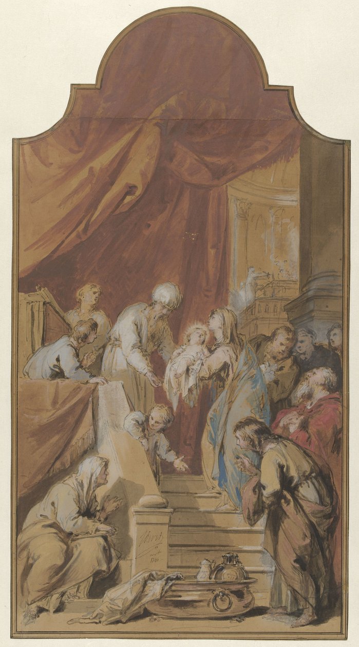 Die Darbringung im Tempel von Jacob de Wit