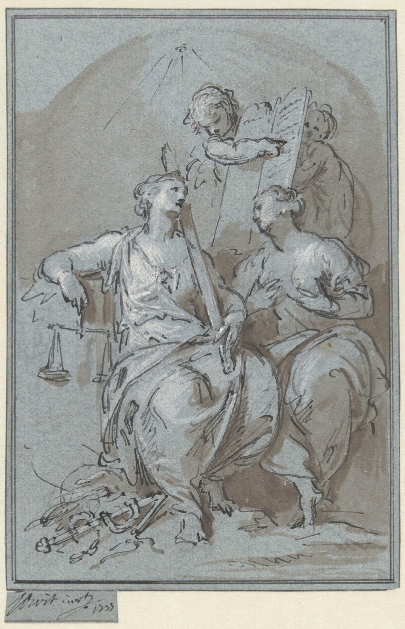 Gerechtigkeit und Barmherzigkeit von Jacob de Wit