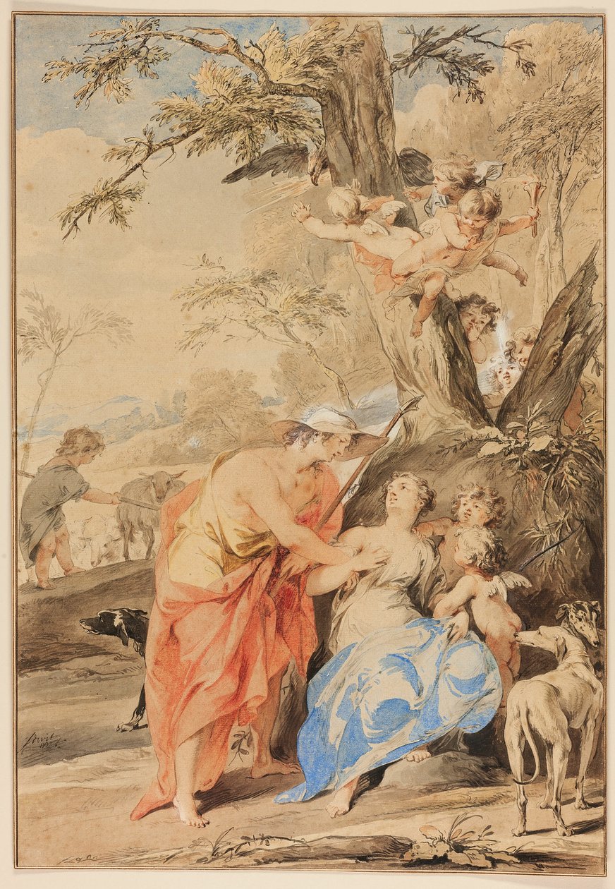 Jupiter und Mnemosyne von Jacob de Wit