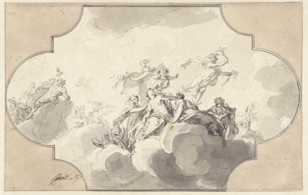 Merkur stiehlt Venus ihren Gürtel von Jacob de Wit