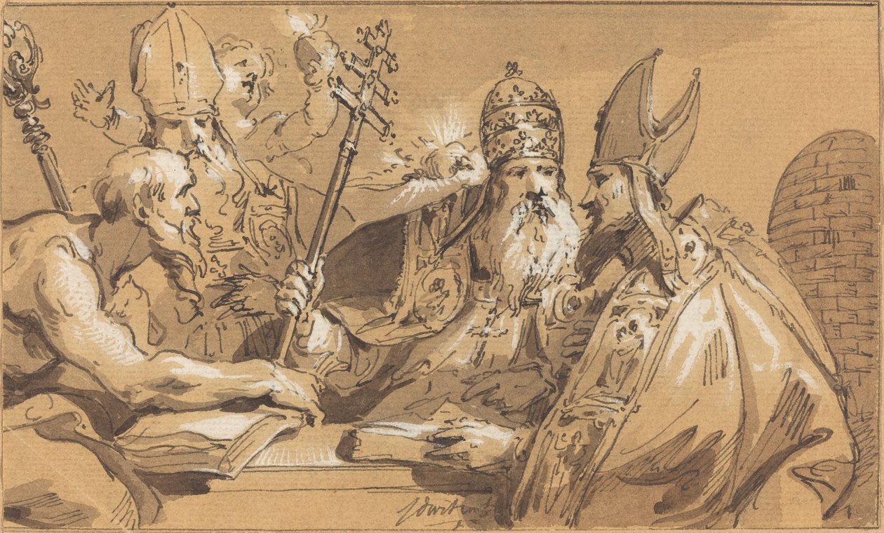 Die vier Kirchenväter von Jacob de Wit