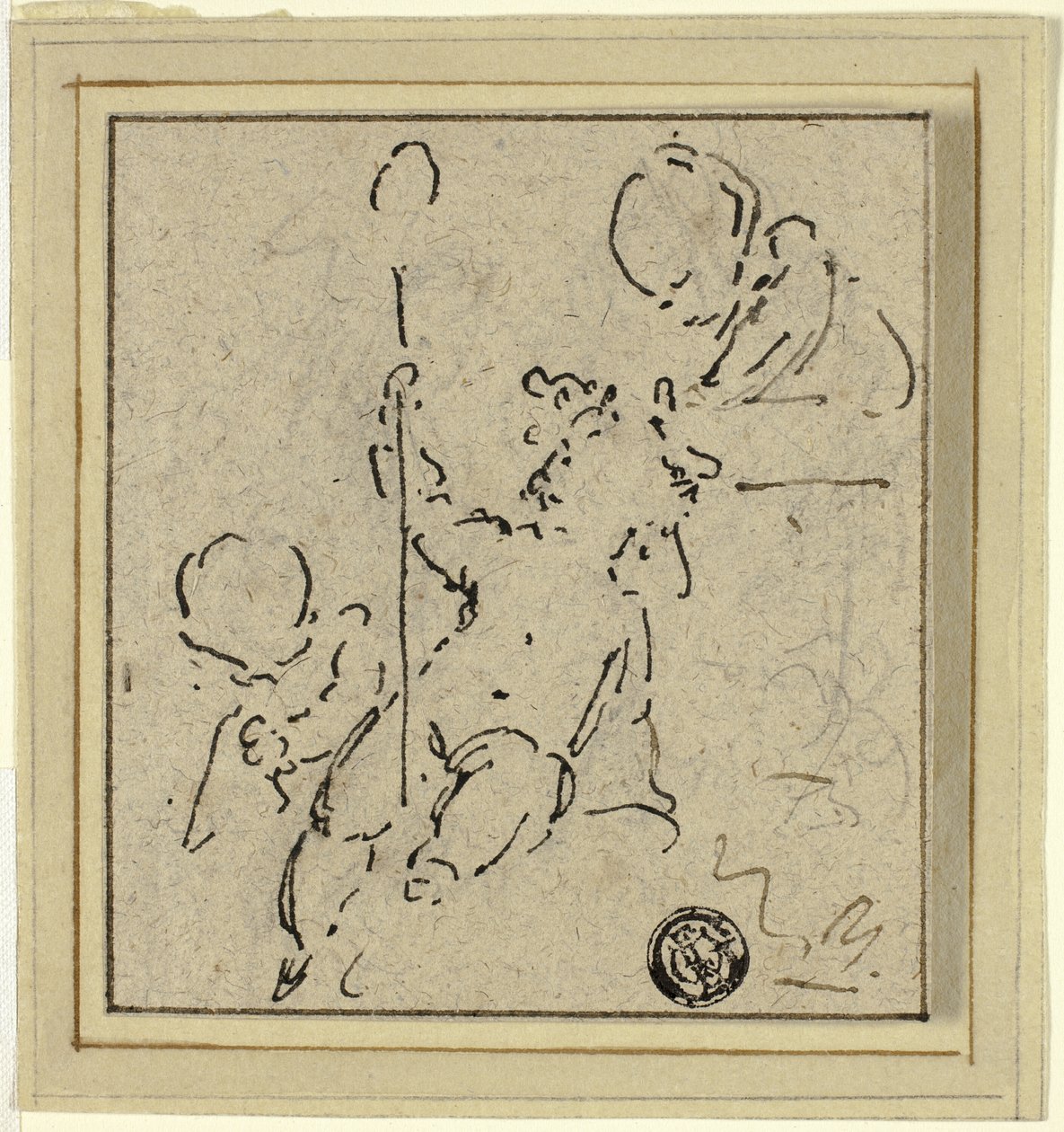 Drei Putti von Jacob de Wit