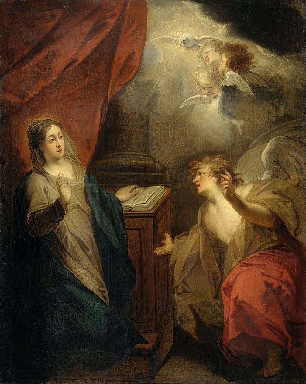 Verkündigung an Maria. 1723 von Jacob de Wit