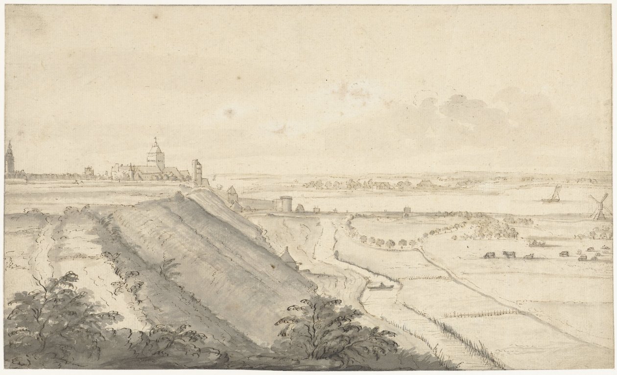 Ansicht von Nijmegen von Jacob van Eynden (I)