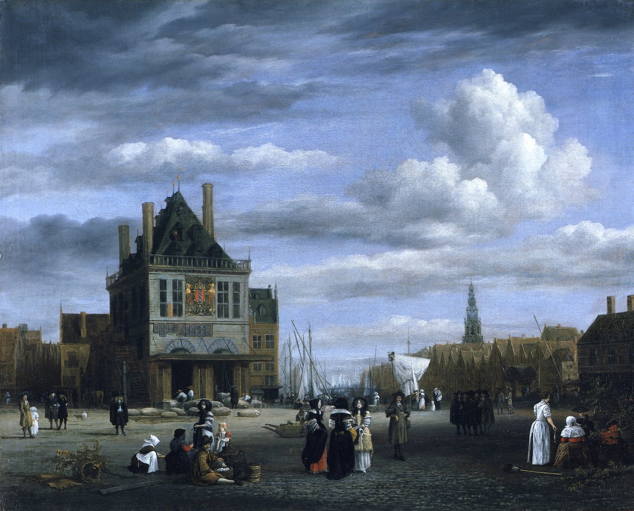 Der Dam-Platz in Amsterdam von Jacob van Ruisdael