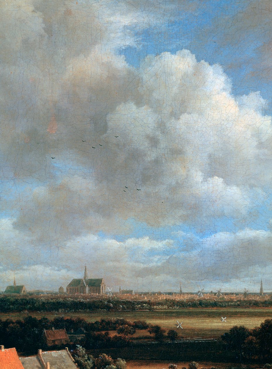 Ansicht von Haarlem (Detail), ca. 1670 von Jacob van Ruisdael