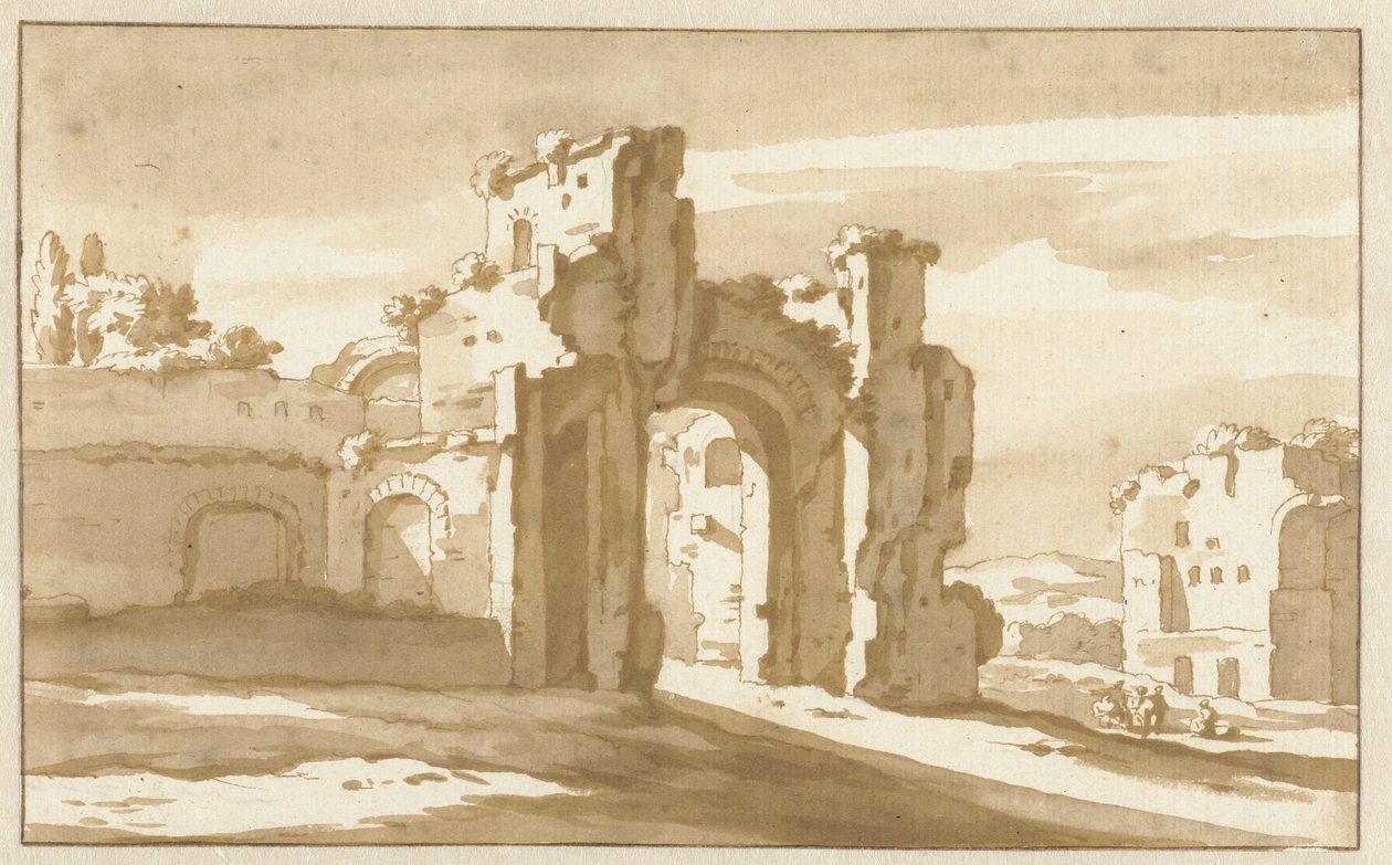 Ruine eines Stadttors von Jacob van der Ulft