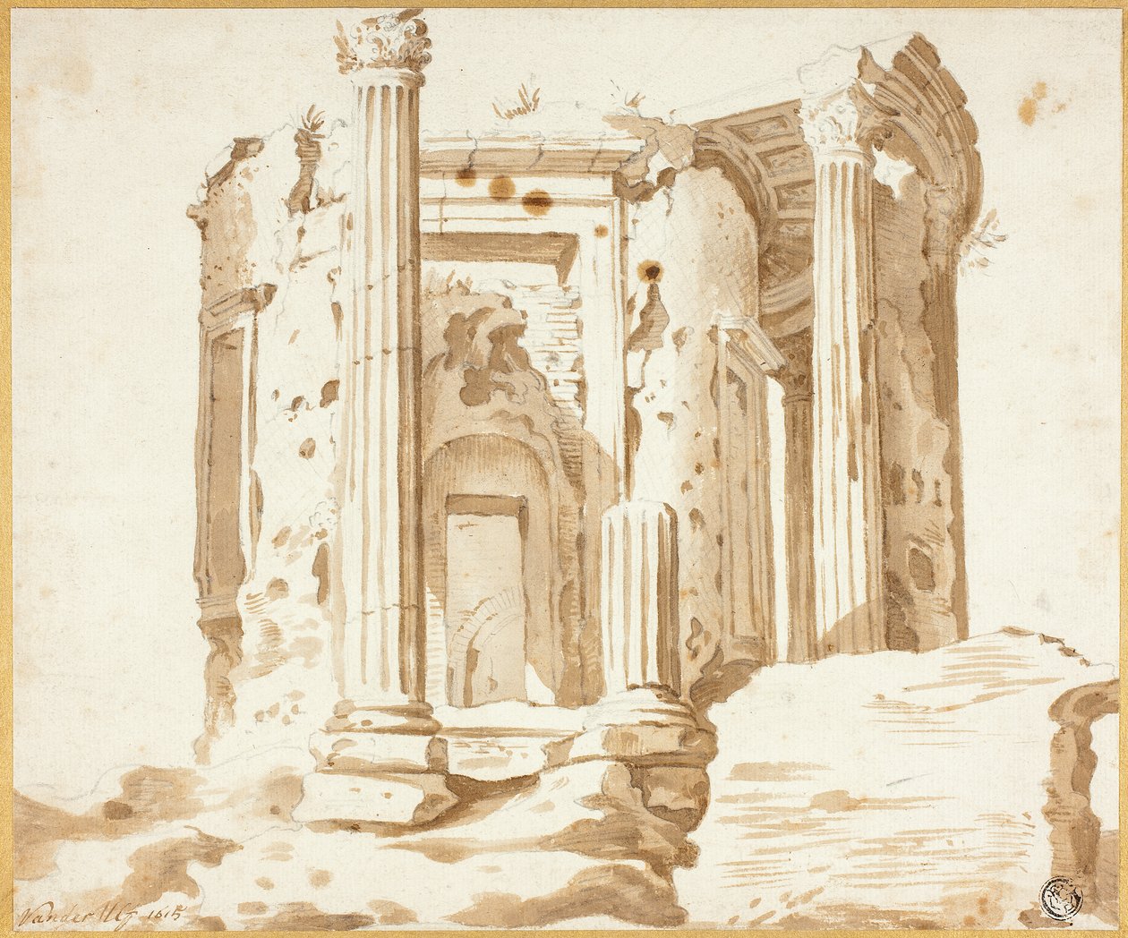 Tempel in Tivoli von Jacob van der Ulft