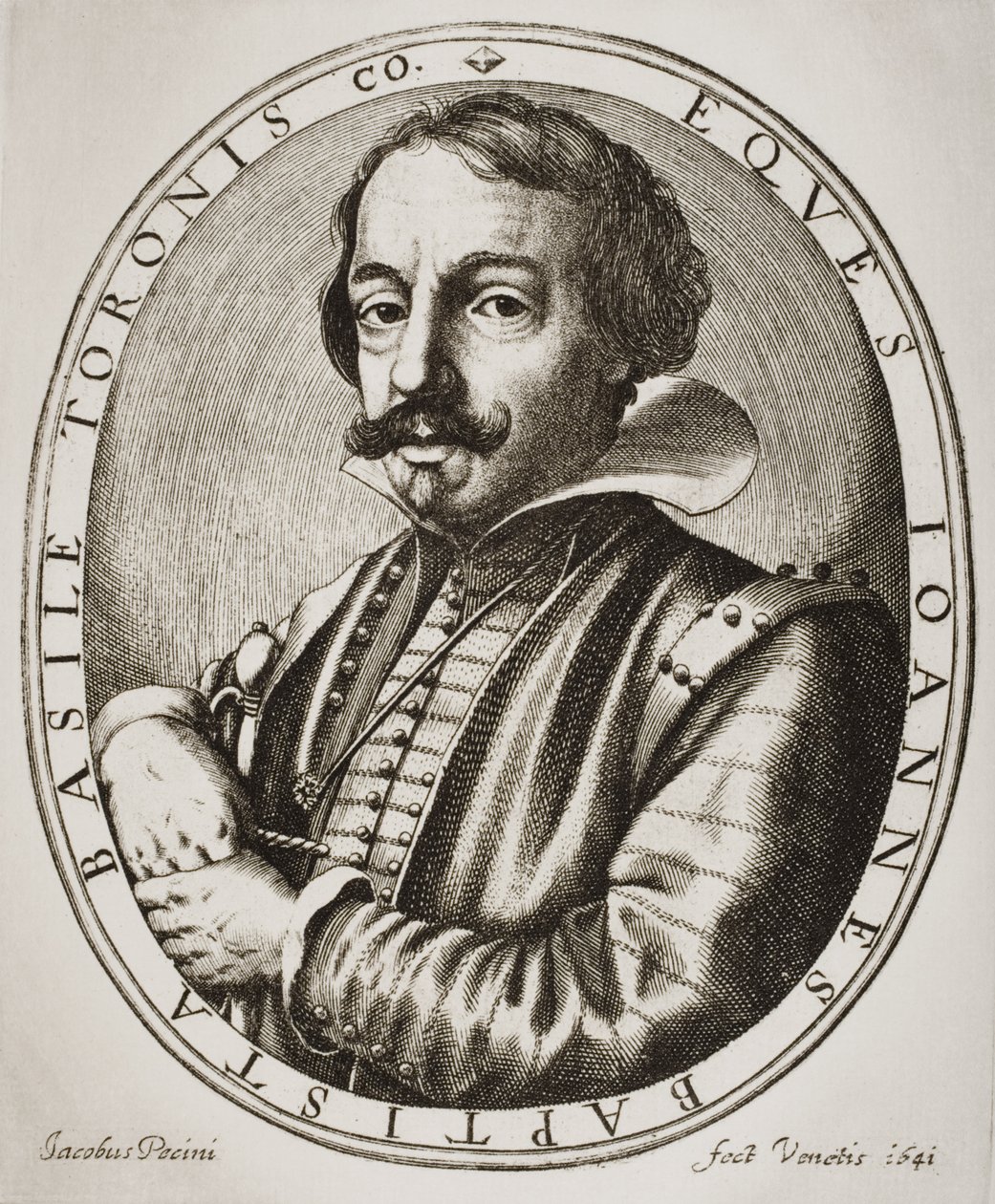 Giambattista Basile, graviert von Nicolaus Perrey von Jacobus Pecini