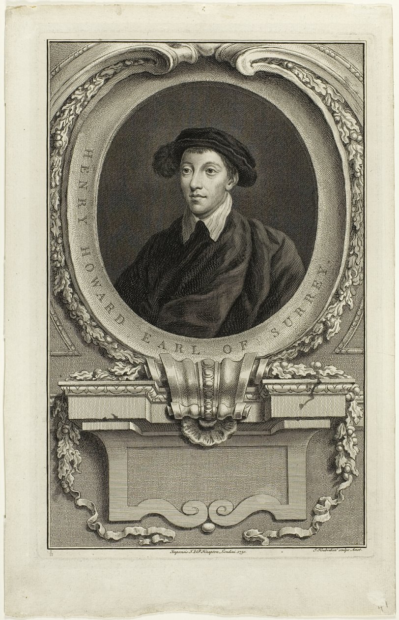 Henry Howard, Earl of Surrey von Jacobus Houbraken