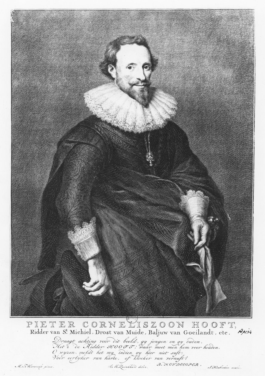 Pieter Corneliszoon Hooft von Jacobus Houbraken