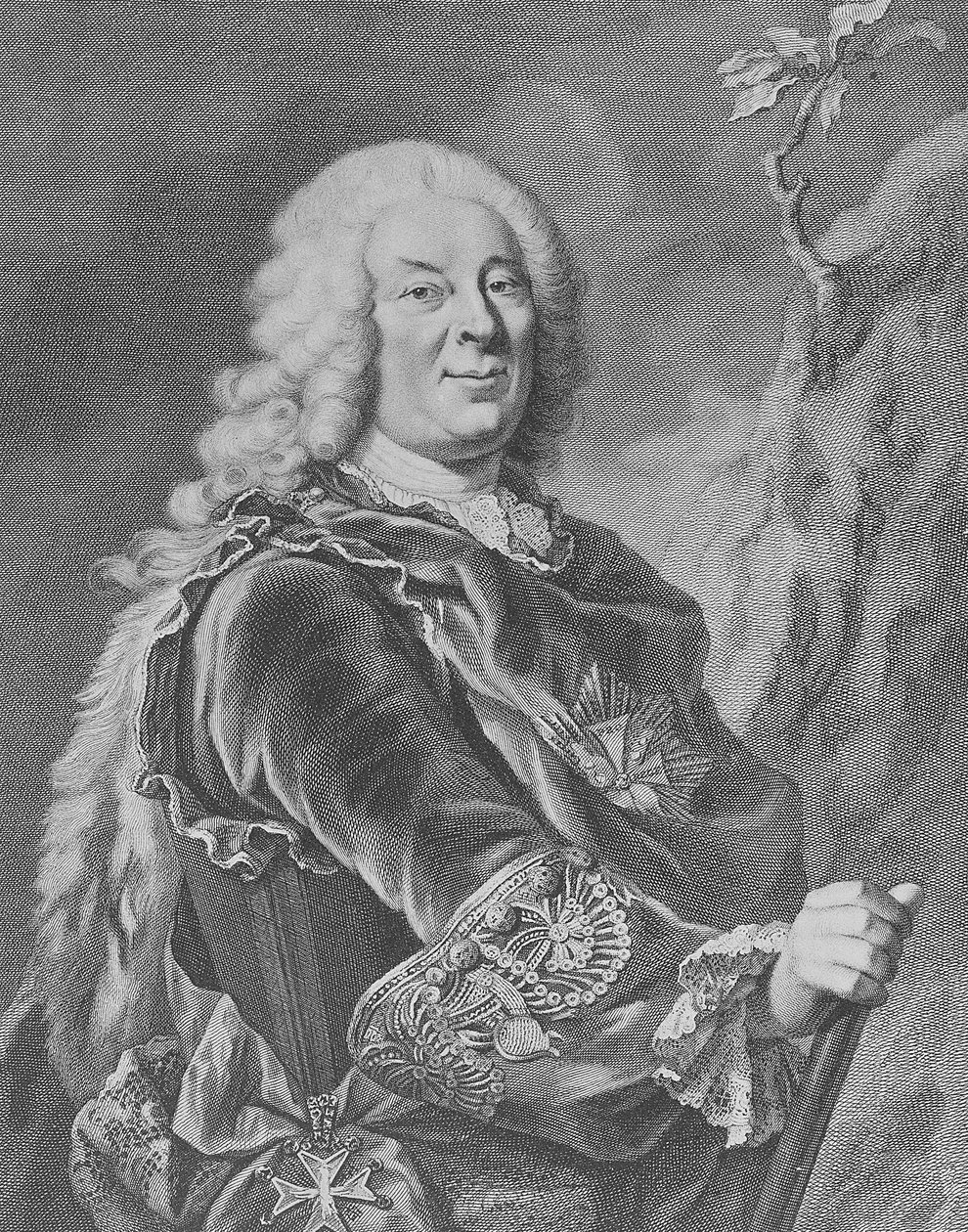 Wilhelm VIII., Landgraf von Hessen-Kassel, 1755 von Jacobus Houbraken