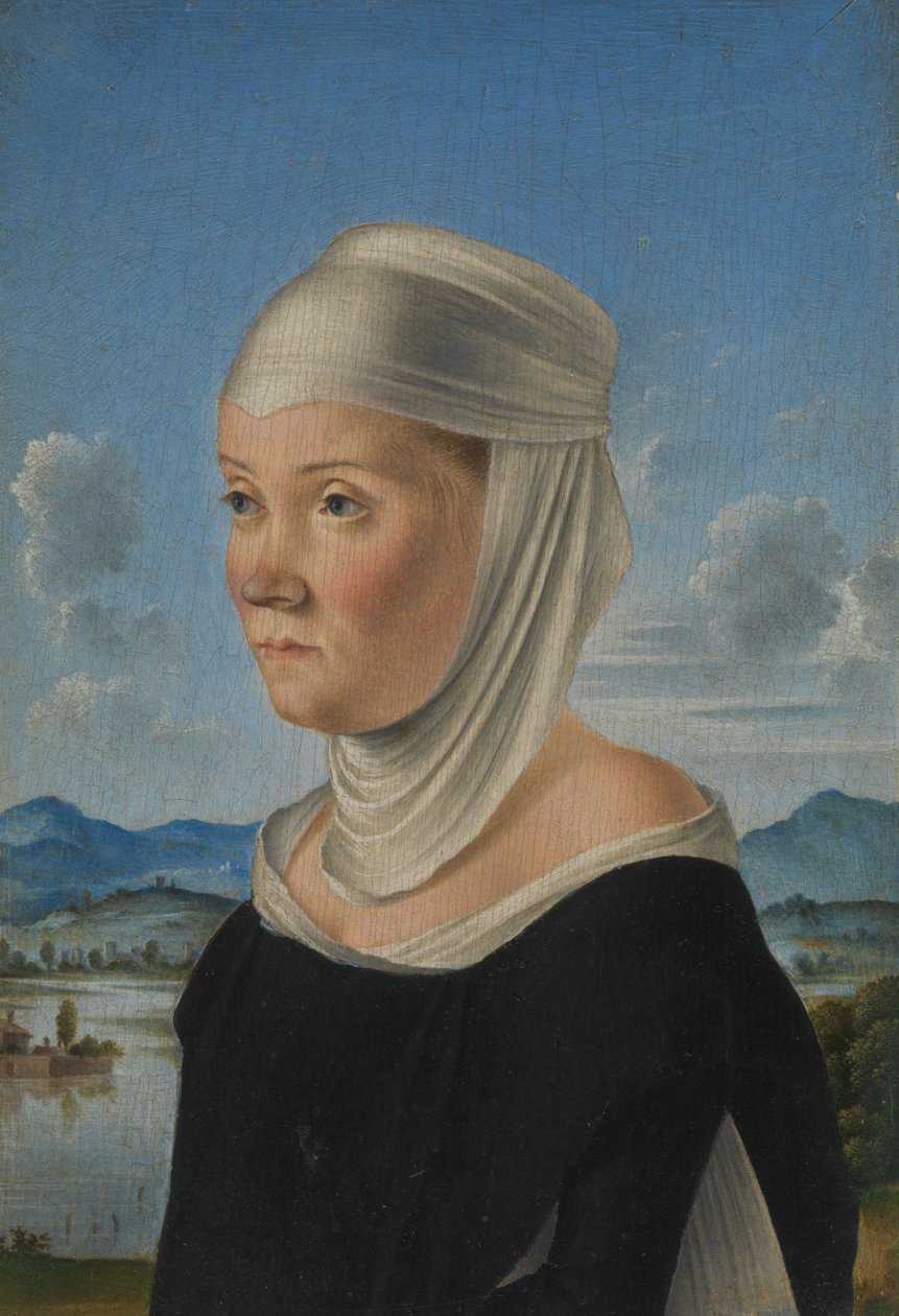 Porträt einer Frau von Jacometto Veneziano