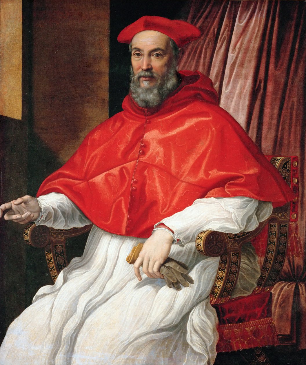 Porträt eines Kardinals, Kunsthistorisches Museum, Wien von Jacopino del Conte