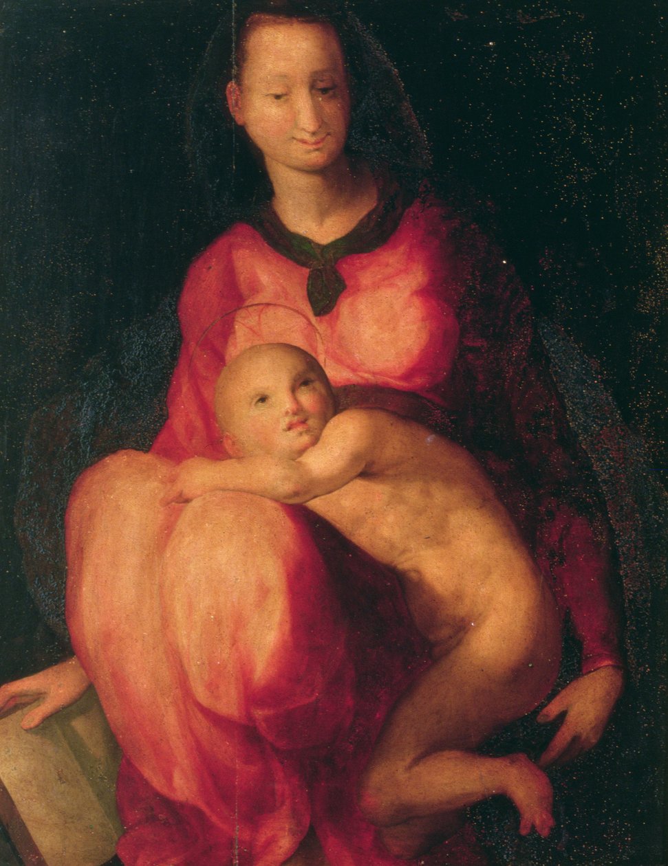 Madonna und Kind (Tafel) von Jacopo Pontormo