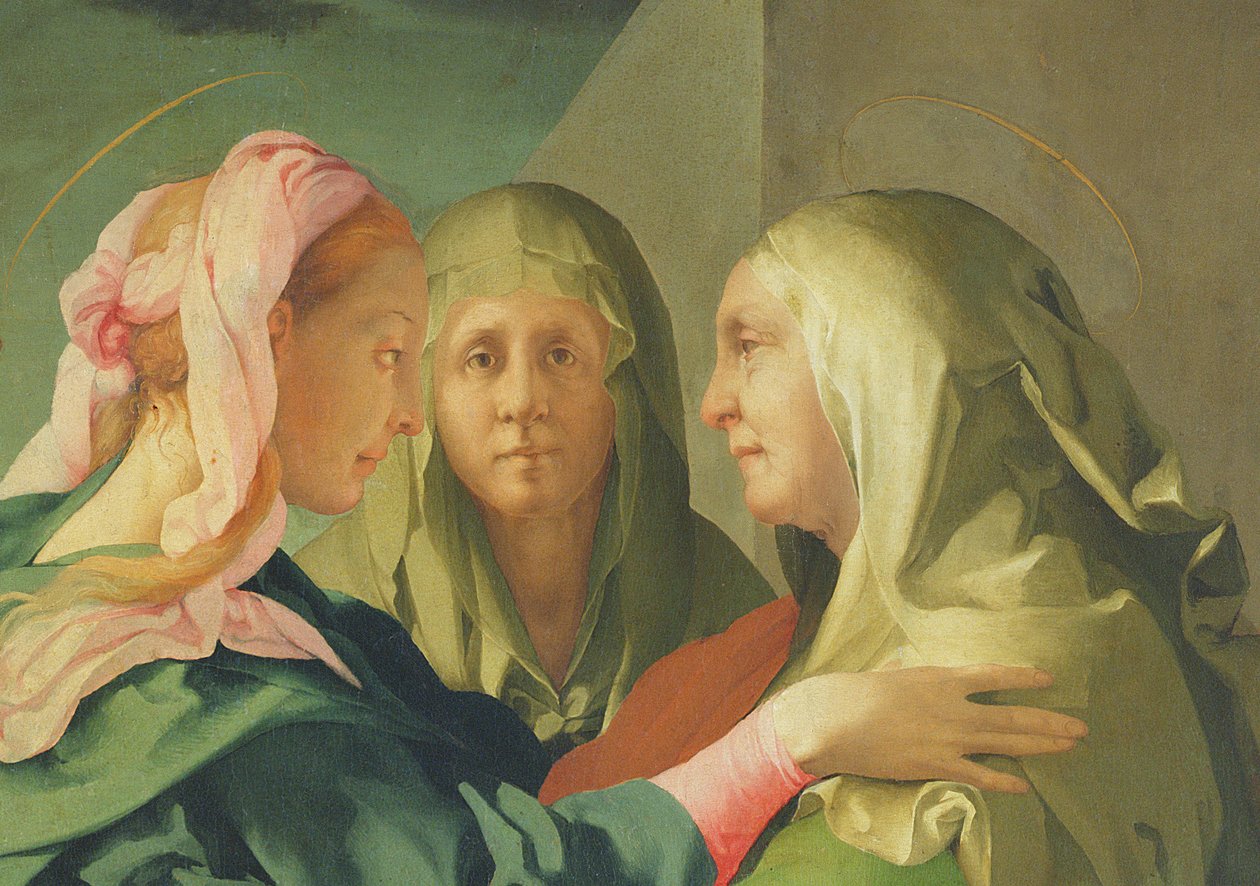 Die Heimsuchung, 1528-30 (Detail) von Jacopo Pontormo