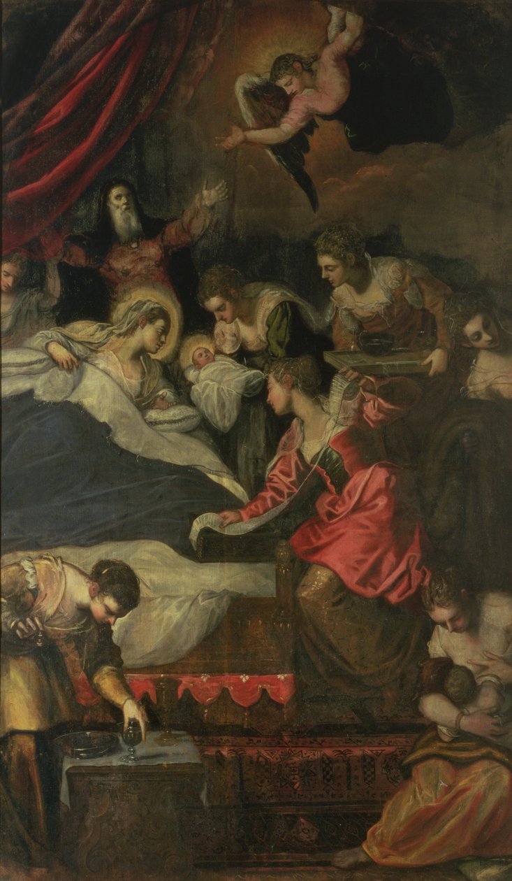 Geburt der Jungfrau von Jacopo Robusti Tintoretto